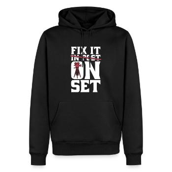 Filmmaking Fix It On Set Cinematographer Filmmaker - Männer Premium Bio Hoodie - Schwarz - Vorne - Nico (187cm)