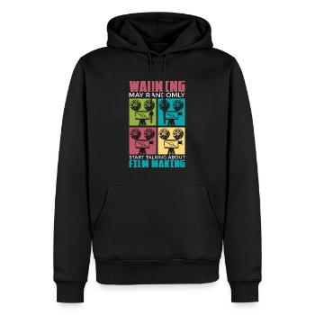 L’avertissement de cinéma peut démarrer au hasard Film Cinema - Sweat à capuche Premium bio Homme - noir - Devant - Nico (187cm)