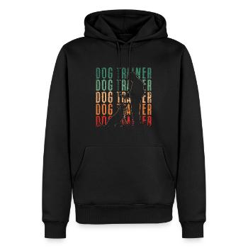 Animal Trainer Dog Trainer Retro Zookeeper Pet - Männer Premium Bio Hoodie - Schwarz - Vorne - Nico (187cm)