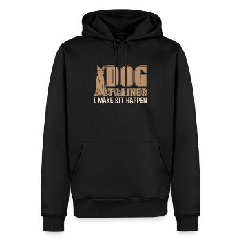 Animal Trainer Dog Trainer I Make Sit Animal Lover - Männer Premium Bio Hoodie - Schwarz - Vorne - Nico (187cm)