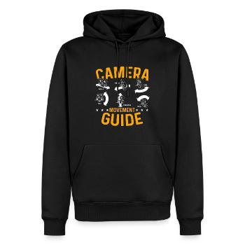 Caméraman Guide de mouvement de la caméra Tournages vidéo - Sweat à capuche Premium bio Homme - noir - Devant - Nico (187cm)