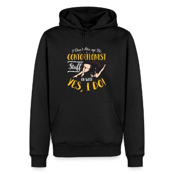 Contortion I Don't Always Do Aerial Hoop Backflip - Männer Premium Bio Hoodie - Schwarz - Vorne - Nico (187cm)