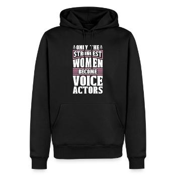 Voice Actor Only The Strongest Women Voice Art - Männer Premium Bio Hoodie - Schwarz - Vorne - Nico (187cm)