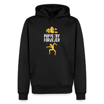 Puppetry Forever Puppets Ventriloquist Puppeteer - Männer Premium Bio Hoodie - Schwarz - Vorne - Nico (187cm)