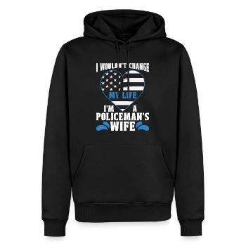 Police Officer I Wouldn't Change My Life Policeman - Männer Premium Bio Hoodie - Schwarz - Vorne - Nico (187cm)