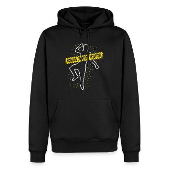 Detective World's Greatest Detective Fingerprint - Men’s Premium Organic Hoodie - black - Front - Nico (187cm)