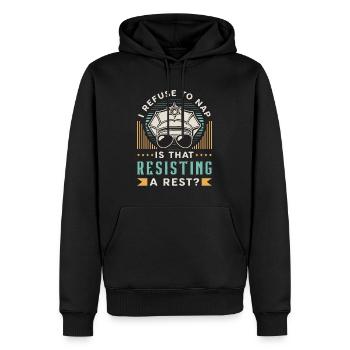 Police Officer I Refuse To Nap Is That Sheriff Cop - Männer Premium Bio Hoodie - Schwarz - Vorne - Nico (187cm)