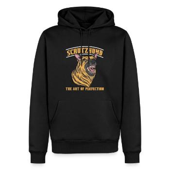 German Shepherd Schutzhund The Art Of Loves Canine - Männer Premium Bio Hoodie - Schwarz - Vorne - Nico (187cm)