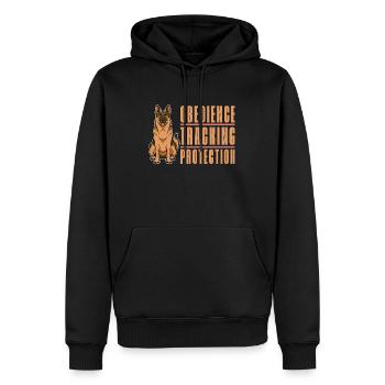 German Shepherd Obedience Tracking Police Dogs - Männer Premium Bio Hoodie - Schwarz - Vorne - Nico (187cm)