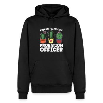 Probation Officer Prickin' Awesome Parole Officer - Männer Premium Bio Hoodie - Schwarz - Vorne - Nico (187cm)