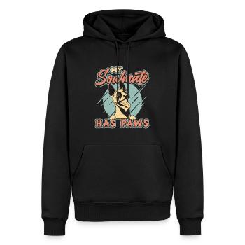 Belgian Malinois My Soulmate Has Paws Malinois Dog - Männer Premium Bio Hoodie - Schwarz - Vorne - Nico (187cm)