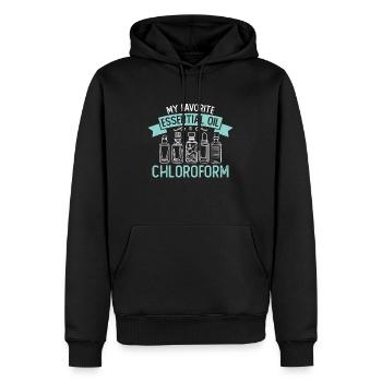 Embaumeur Mon Huile Essentielle Préférée Maison Funéraire - Sweat à capuche Premium bio Homme - noir - Devant - Nico (187cm)