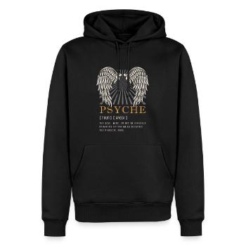 Mythologie grecque Psyché L’âme Anciens dieux - Sweat à capuche Premium bio Homme - noir - Devant - Nico (187cm)