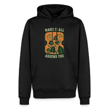 Herbalism Magic Is All Around You Herbal Herbalist - Männer Premium Bio Hoodie - Schwarz - Vorne - Nico (187cm)