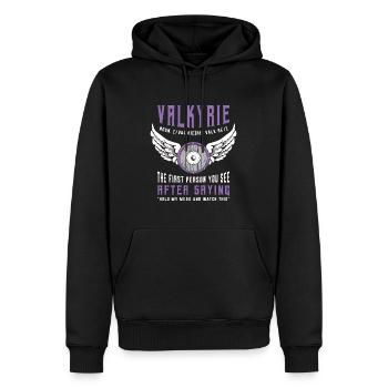 Valkyrie The First Person You See Norse Mythology - Männer Premium Bio Hoodie - Schwarz - Vorne - Nico (187cm)