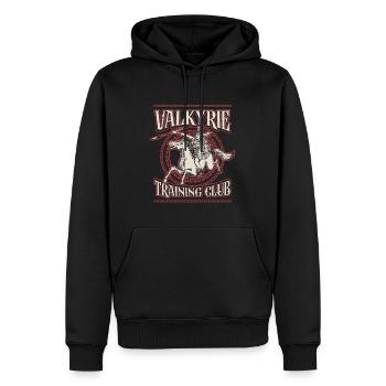 Valkyrie Training Club Viking Woman Norse Goddess - Männer Premium Bio Hoodie - Schwarz - Vorne - Nico (187cm)