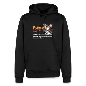 Valkyrie Une Valkyrie est l’une des hôtes vikings nordiques - Sweat à capuche Premium bio Homme - noir - Devant - Nico (187cm)