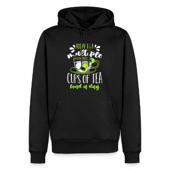 Herbalism Today Is A Multiple Cups Herbs Herbalist - Männer Premium Bio Hoodie - Schwarz - Vorne - Nico (187cm)