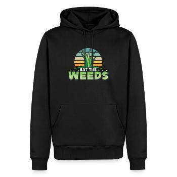 Herbalism Eat The Weeds Retro Herbal Herbalist - Männer Premium Bio Hoodie - Schwarz - Vorne - Nico (187cm)