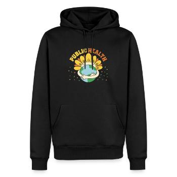 Épidémiologiste en santé publique Infirmières Agents de santé - Sweat à capuche Premium bio Homme - noir - Devant - Nico (187cm)