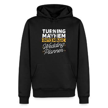 Wedding Planner Turning Mayhem Into Wedding Plan - Männer Premium Bio Hoodie - Schwarz - Vorne - Nico (187cm)
