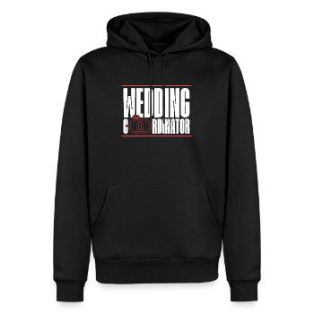 Planificateur de mariage Coordinateur de mariage Plan de mariage - Sweat à capuche Premium bio Homme - noir - Devant - Nico (187cm)