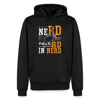 Dietitian Nerd Putting The RD Nutrition Dietitians - Männer Premium Bio Hoodie - Schwarz - Vorne - Nico (187cm)