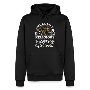 Officiant spirituel mais pas conseiller religieux - Sweat à capuche Premium bio Homme - noir - Devant - Nico (187cm)