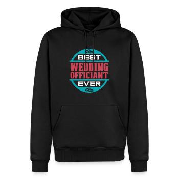 Officiant Best Ever Wedding Officiant Minister - Männer Premium Bio Hoodie - Schwarz - Vorne - Nico (187cm)
