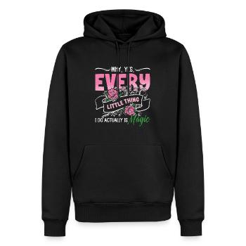 Wedding Planner Why Yes Every Little Thing Planner - Männer Premium Bio Hoodie - Schwarz - Vorne - Nico (187cm)