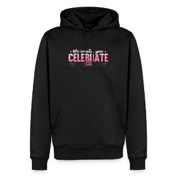 Wedding Planner We Create You Celebrate Planner - Männer Premium Bio Hoodie - Schwarz - Vorne - Nico (187cm)