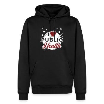 Public Health I Heart Public Health Epidemiologist - Men’s Premium Organic Hoodie - black - Front - Nico (187cm)