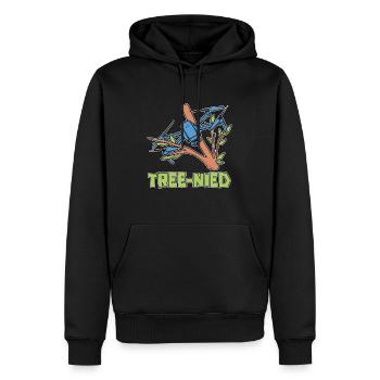Drone Racing Tree-Nied Racing Machine Drone Racer - Men’s Premium Organic Hoodie - black - Front - Nico (187cm)