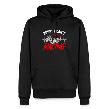 RC Model Racing Sorry I Can't We're Racing RC Cars - Männer Premium Bio Hoodie - Schwarz - Vorne - Nico (187cm)