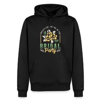 Maid Of Honor Smells Like You're In Wedding Party - Männer Premium Bio Hoodie - Schwarz - Vorne - Nico (187cm)