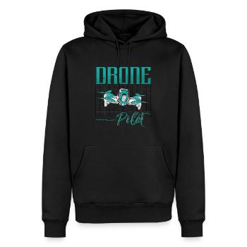 Drone Racing Drone Pilot Fpv Race Remote Control - Men’s Premium Organic Hoodie - black - Front - Nico (187cm)