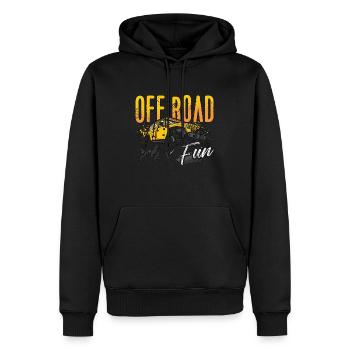 Off-Road Racing Off Road Fun Roadtrip Race Car - Männer Premium Bio Hoodie - Schwarz - Vorne - Nico (187cm)