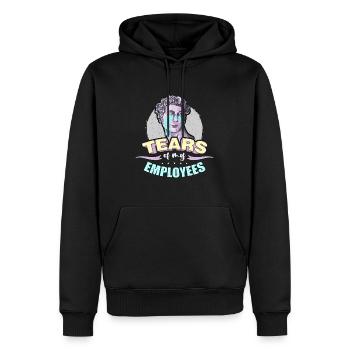 Gestion de projet Les larmes de mon gestionnaire d’employés - Sweat à capuche Premium bio Homme - noir - Devant - Nico (187cm)