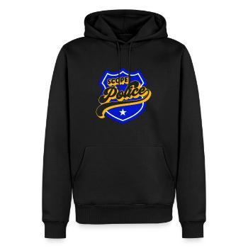 Project Management Scope Police Loves Team Manager - Men’s Premium Organic Hoodie - black - Front - Nico (187cm)