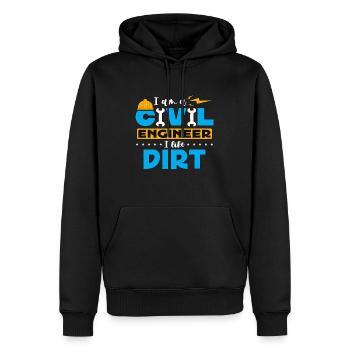 Civil Engineer I Am A Civil Engineer I Engineering - Männer Premium Bio Hoodie - Schwarz - Vorne - Nico (187cm)