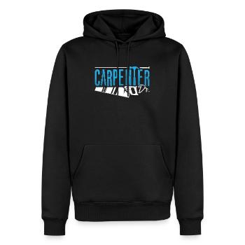 Carpenter Workshop Woodwork Woodworking Carpentry - Männer Premium Bio Hoodie - Schwarz - Vorne - Nico (187cm)