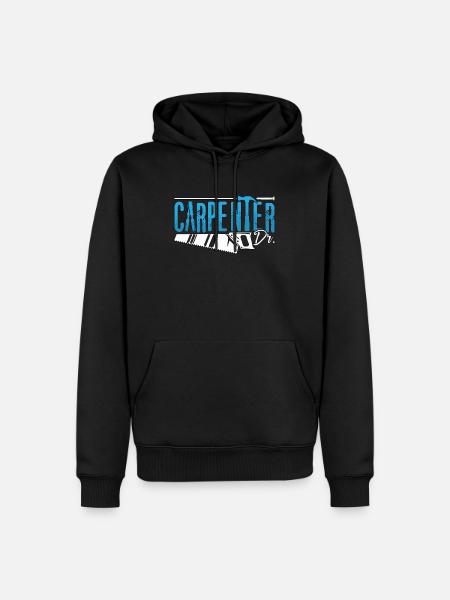 Atelier de menuiserie menuiserie menuiserie - Sweat à capuche Premium bio Homme - noir