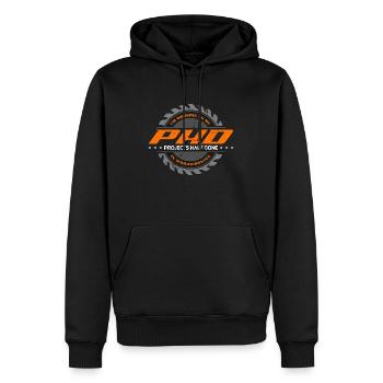 Carpenter I'm Working On My PHD Woodwork Carpentry - Männer Premium Bio Hoodie - Schwarz - Vorne - Nico (187cm)