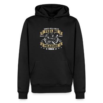 Carpenter Sometimes When I'm Feeling Carpentry - Männer Premium Bio Hoodie - Schwarz - Vorne - Nico (187cm)