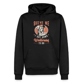 Wood Carving Skews Me I Got Some Woodwork Carving - Männer Premium Bio Hoodie - Schwarz - Vorne - Nico (187cm)