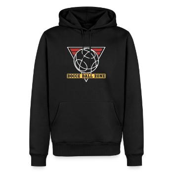 Bocce Ball Zone Pétanque Ball Sport Boule Joueur de Boule - Sweat à capuche Premium bio Homme - noir - Devant - Nico (187cm)