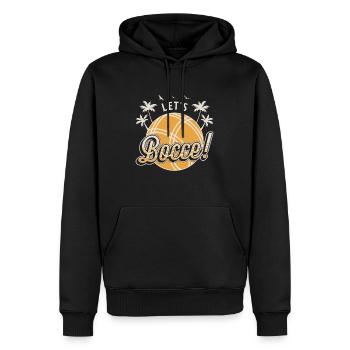 Bocce Ball Let's Bocce Ball Sport Loves Petanque - Men’s Premium Organic Hoodie - black - Front - Nico (187cm)