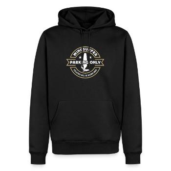Windsurfer Parking Only Violators Will Water Sport - Männer Premium Bio Hoodie - Schwarz - Vorne - Nico (187cm)