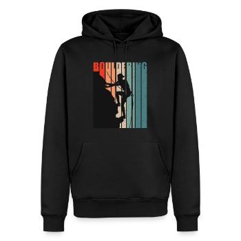 Indoor Climbing Bouldering Sport Climbing Climber - Männer Premium Bio Hoodie - Schwarz - Vorne - Nico (187cm)