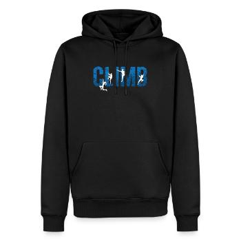 Indoor Climbing Climb Loves Bouldering Climber - Männer Premium Bio Hoodie - Schwarz - Vorne - Nico (187cm)